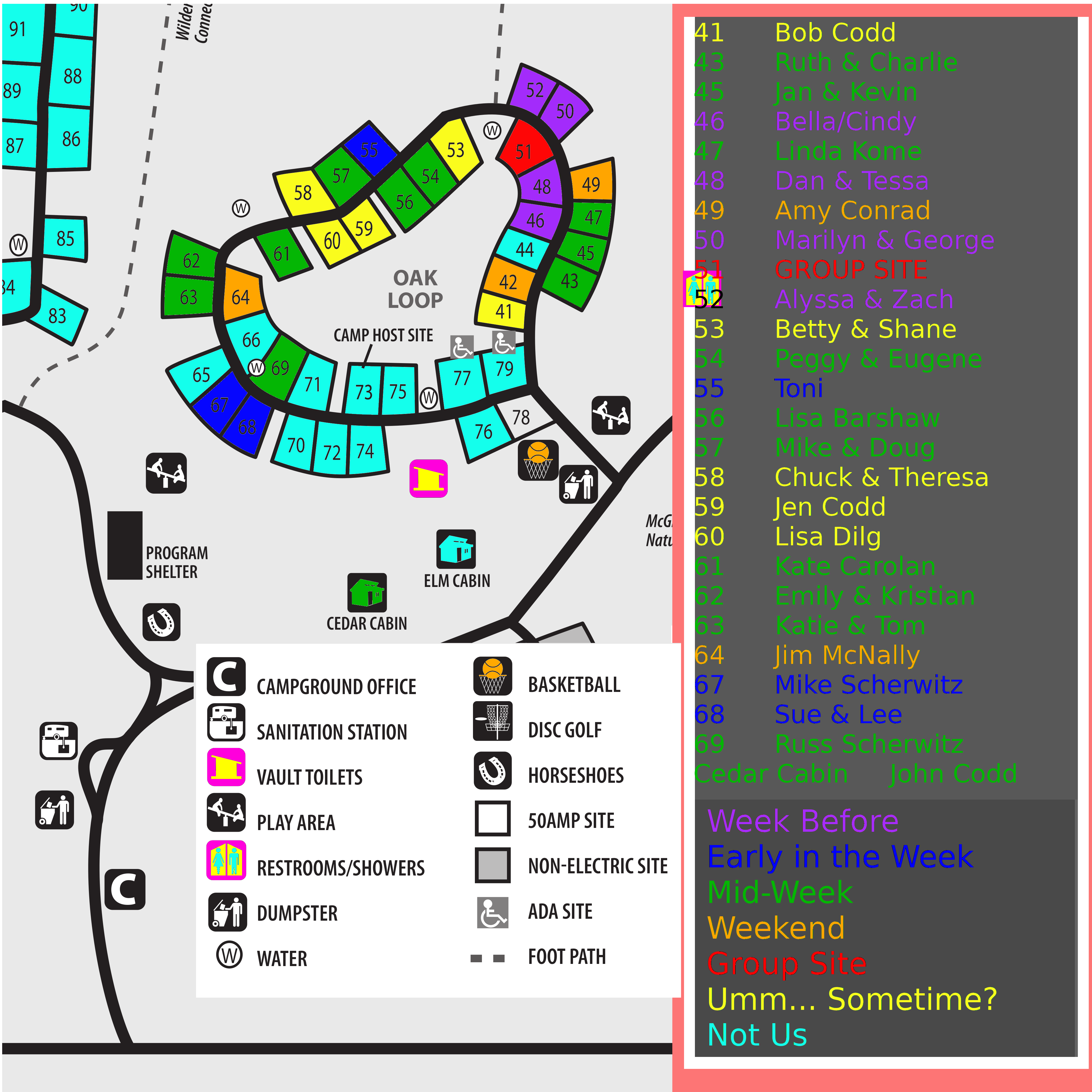 the map is available on the Codd Camp Facebook site